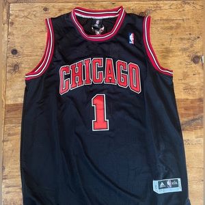 NBA authentic Addidas Chicago Bulls Black alternative Jersey Derek Rose